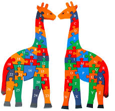 Toys Of Wood Oxford Girafe Puzzle Avec Chiffres Et Jigsaw Puzzles Educational Toys Learning Colors