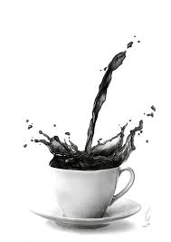 Coffee Drawing Art Print Unique Pencil Drawing Giclee Print Black White Coffee Art Drawing Poster Hyperreali Coffee Art Print Coffee Art Realistic Drawings