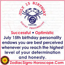Cancer is a water sign. Zodiac Signs Horoscope On Twitter Happy Birthday To All Born On 15th Of July Know Your Complete Birthday Horoscope Personality At Https T Co J0sffiplvw July15birthday Successful Optimistic Birthdaypersonality July15zodiac