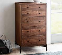 Stunning solid wood chest of drawers with 12 square drawers. Warren 5 Drawer Tall Dresser Pottery Barn