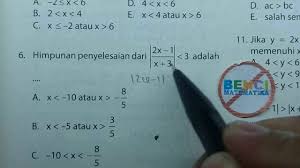 Pertidaksamaan nilai mutlak dyah elvina youtube. Contoh Soal Persamaan Nilai Mutlak Pecahan Dan Pembahasannya Kelas 10