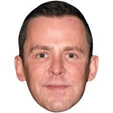 Scott Mills (Smile) Celebrity Mask, Flat Card Face