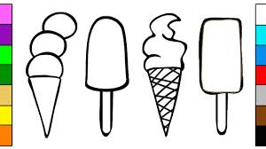Popsicle kawaii ice cream coloring pages. Ice Cream And Popsicle Coloring Pages For Kids Youtube