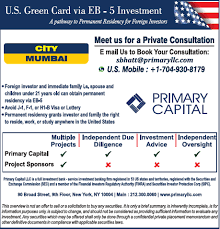 Us green card by investment. Primary Capital Us Green Card Via Eb 5 Investment Meet Us For Private Consultation Ad Advert Gallery