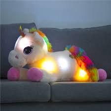 40cm Led Light Up Unicorn Plush Toy 2 Colors Funny Unicorns Store Light Up Unicorn Unicorn Toys Unicorn Plush