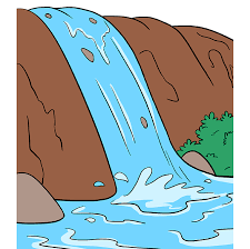 Beautiful sketches of nature easy. How To Draw A Waterfall Really Easy Drawing Tutorial