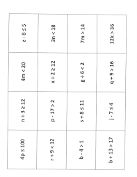 Two step inequalities inequalities worksheets these inequality worksheets will produce two step inequalities problems for graphing. Mrs White S 6th Grade Math Blog Solving Inequalities Matching Activity Solving Inequalities Math Blog Graphing Inequalities