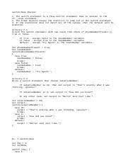 In any case, not able to reproduce nor find what. Switch Txt Switch Case Review 1 The Switch Statement Is A Flow Control Statement That Is Similar To The If Else Statement 2 The Break Keyword Causes Course Hero