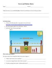 .lab answer key.rar phet simulation forces and motion basics answer key, phet simulation forces and motion basics worksheet answer key 0 may also include a crack, serial number, unlock code or keygen (key. Forces And Motion Phet Simulation Worksheet Docx Forces And Motion Basics Name Period Think About How You Would Define Force Record Your Definition Of Course Hero