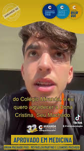 Brian Machado aprovado em Medicina. Voe alto querido! Orgulhosos estamos 🤩