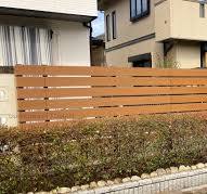 三重県四日市市 O様邸 目隠しフェンス 極厚樹脂フェンス 人工木 ...