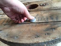 Upcycled wooden cable spools chicken coop. Turn A Dusty Cable Spool Into A Trendy Coffee Table Hometalk
