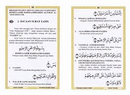 Kumpulan faedah surat yasin yang mungkin belum anda ketahui. Contoh Isi Majmu Syarif Buku Yasin Tanah Abang