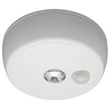 Whenever something crosses in front of the sensor, it physically blocks the signal that the sensor is emitting, letting the lights know. Mr Beams Mb980 Wireless Battery Operated Indoor Outdoor Motion Sensing Led Ceiling Light White Mr Beams Led Puck Lights Led Ceiling Lights Ceiling Lights