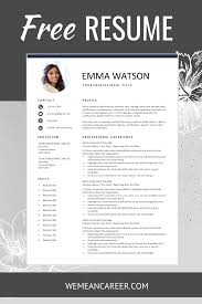 Are You Looking For A Free Editable Resume Template Sign Up For Our Job Search Tips And Dow Resume Template Free Resume Template Downloadable Resume Template