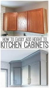 How To Easily Add Height To Your Kitchen Cabinets Inspiration For Moms Kitchen Cabinet Inspiration Above Kitchen Cabinets New Kitchen Cabinets