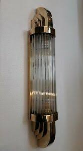 The name art deco is extracted from an exhibition that took place in paris. Antique Vintage Old Art Deco Brass Glass Rod Ship Light Wall Sconces Lamp Ebay