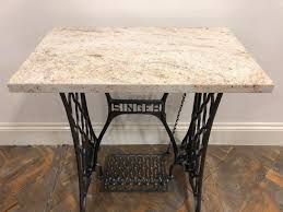 Every time i wipe the table down it's sticky. Cast Iron Singer Sewing Machine Treadle Table With Marble Top B 748 La161270 Loveantiques Com