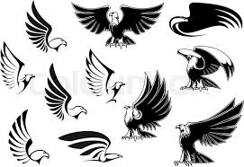 2020 popular 1 trends in watches, men's clothing, cellphones & telecommunications, home & garden with a bird logo and 1. Eagle Silhouettes Showing Flying And Stock Vector Colourbox