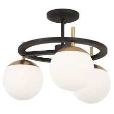Alluria Semi Flush Ceiling Light By George Kovacs P1357 618 Globe Ceiling Light Flush Mount Ceiling Lights Semi Flush Lighting
