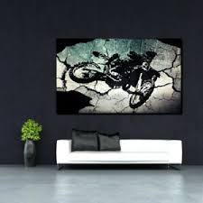 Jetzt online religiöse geschenke bestellen. Leinwand Bild Xxl Pop Art Banksy Mtx Motocross Motorrad Graffiti Bis 150x90 Ebay