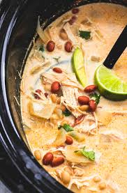 This recipe calls for diced onion. Slow Cooker Cream Cheese Chicken Chili Creme De La Crumb