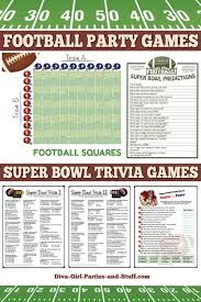 Printable super bowl party games via. Super Bowl Party Ideas And Printables