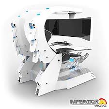 Iwj20 Imperator Works Gaming Chair Computer Chair Workstation For Triple Monitors Buy Online In Singapore At Desertcart Productid 95997944