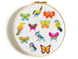 We specialize in floral designs and are the home of the famous animal babies and bears at work designs. Animal Cross Stitch Pattern Cute Birds Cross Stitch Etsy