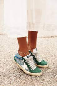 Find The Perfect White Dress Sincerely Jules Golden Goose Sneakers Outfit Preppy Shoes Golden Goose Sneakers