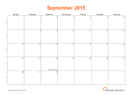 Download kalender 2018 pdf kalentri 2018. September 2015 Kalender Mit Feiertagen