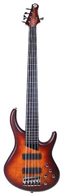 MTD Kingston KZX (Bartolini) 5 String, Fretless Ebony Board, Dark Cher