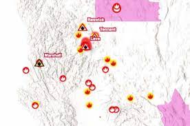 Check spelling or type a new query. Map Wildfires Now Burning In California