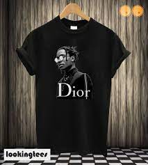 Unisex regular fit, true to size. Asap Rocky Dior Black T Shirt