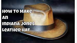 How To Make An Indiana Jones Leather Hat Diy Tutorial And Pattern Download Diy Leather Hat Leather Hats Leather Hat Pattern
