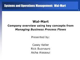 Ppt Wal Mart Company Overview Using Key Concepts From Managing Business Process Flows Presented By Casey Keller Rick Buona Powerpoint Presentation Id 273006