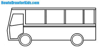 Black and white boys throwing a football. How To Draw A Bus For Kids
