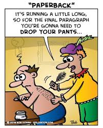 Wonder If There S A Table Of Contents Paperback Dropyerpants Paperbackwriter Cartoon Puns Wordplay Humor Paperback Writer Paperbacks Smart People