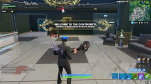 Why is john wick here??? In John Wick S Bounty If You Go Into The Hotel In Tilted It Forces You To Put Your Gun Away No Business While On The Hotel Grounds Nice Little Gem Fortnitebr