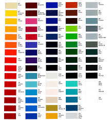 arlon color chart 2019