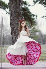 14 Floral Wedding Dresses That Are Crazy Pretty Pink Wedding Dresses Floral Wedding Dress Wedding Dresses Unique