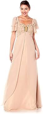 Abendkleider lang mit ärmel in großen größen. Nachtigall Lerche Abendkleid Mit Armel Bodenlang Festliche Empire Kleider Brautmutterkleid Fur Hochzeit Festkleid Lang Kurzarm Goldene Hochzeit Xxl Grosse Grossen Gr 46 Amazon De Fashion