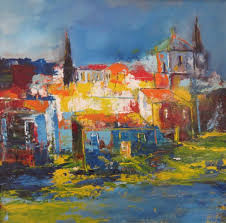 La provence est réputée pour ses paysages variés et lumineux: Maubec Jpg Peinture Par Veronique Degabriel Artmajeur