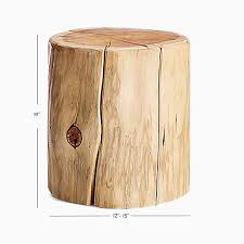 New coffee table solid reclaimed wood round. Natural Tree Stump Side Table