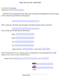 The acknowledgment of paternity affidavit is a legal form parents complete to add the biological father's name to the child's birth certificate. Free Louisiana Bill Of Sale Forms Pdf
