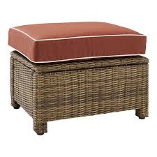 Whatever your taste, style or budget, you will find the furniture to meet your needs at big save furniture. Crosley Furniture Bradenton 25 Fabric Outdoor Ottoman In Sangria Brown Ottomans Patio Seating Rayvoltbike Com