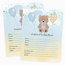 Felicidades por tu baby shower! Boy Baby Shower Invitaciones Para Nino Espanol Invitations Teddy Bear Qty 20 Ebay