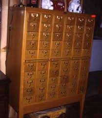 Vintage library card catalog 15 drawer. Card Catalog Cabinets