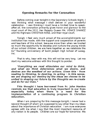 Opening Remarks For The Coronation Always have a patriotic feeling in your heart, let the essence of this congratulations on the national day celebrations. opening remarks for the coronation