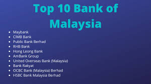 Rhb bank was listed on bursa malaysia in 2016. Top 10 Bank Of Malaysia Bankingallinfo